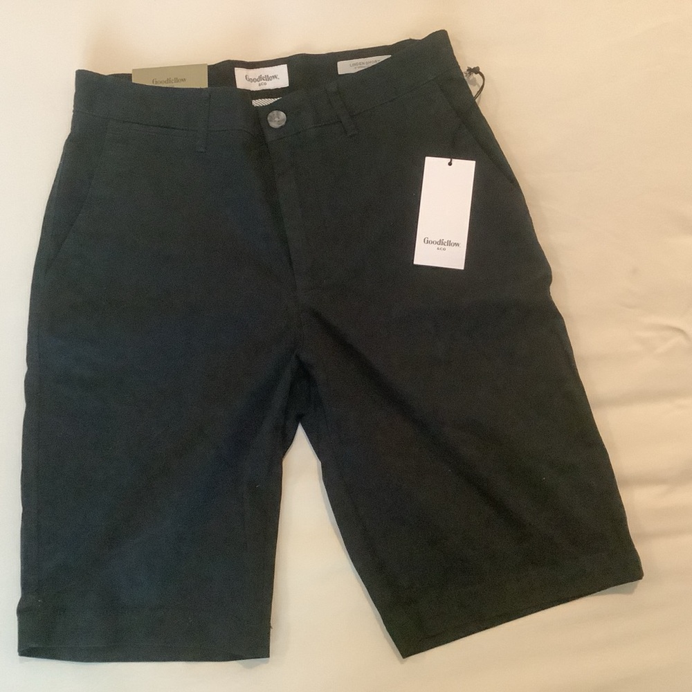 Goodfellow & Co Men's Black Flat Front Shorts
